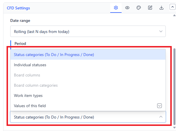 Band Mode options