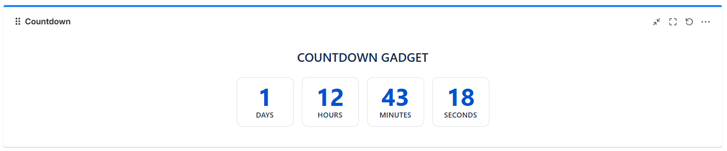 Countdown overview
