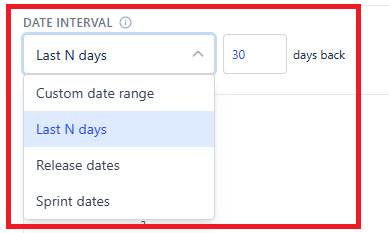 Date Interval options