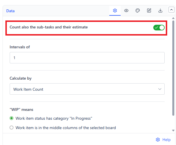 Include sub-tasks option